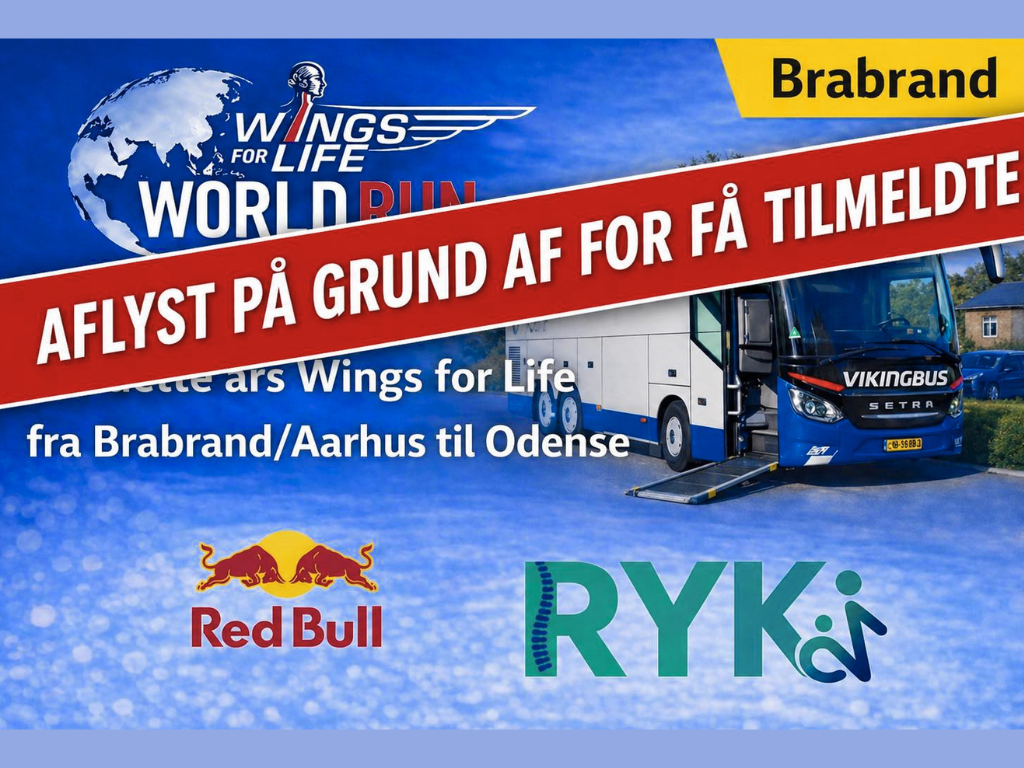 VIGTIGT! - Bussen til Wings For Life fra Brabrand er aflyst