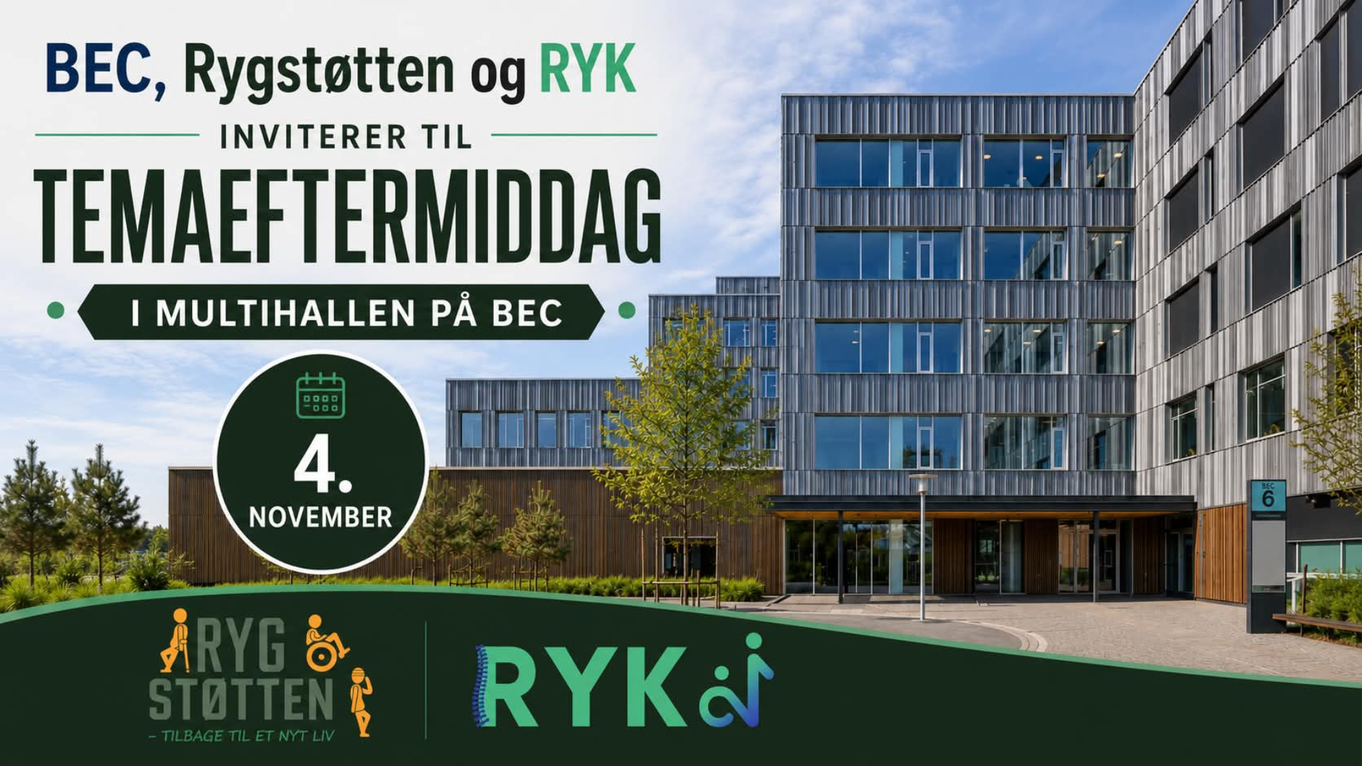 Temaeftermiddag på BEC - Glostrup Hospital - den 4. november 2026