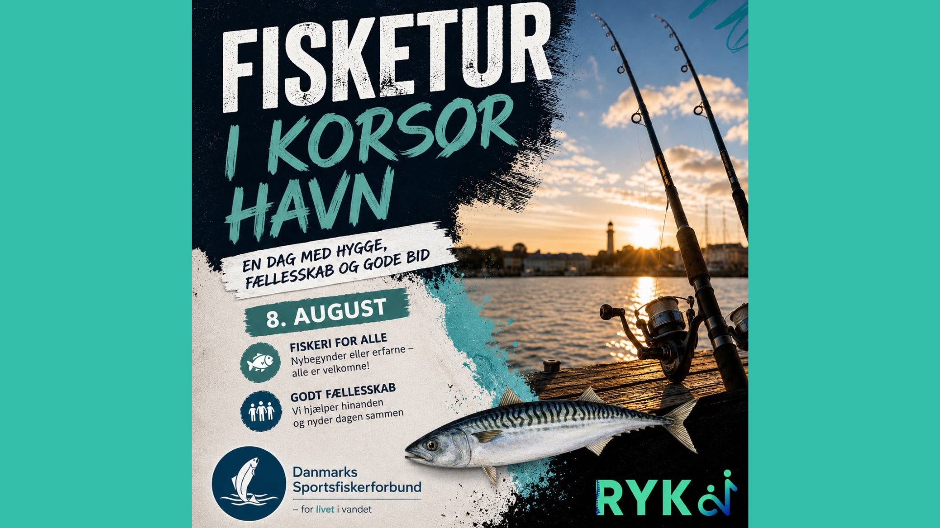 AFHOLDT - Fisketur til Korsør Havn - den 8. august 2026