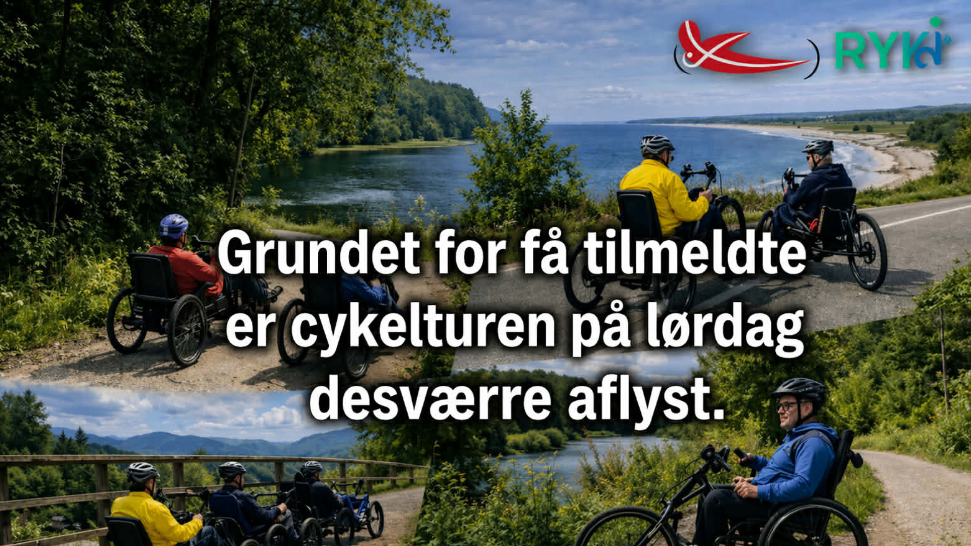AFLYST - Tur med Dansk Håndcykelklub og RYK - 25. april 2026